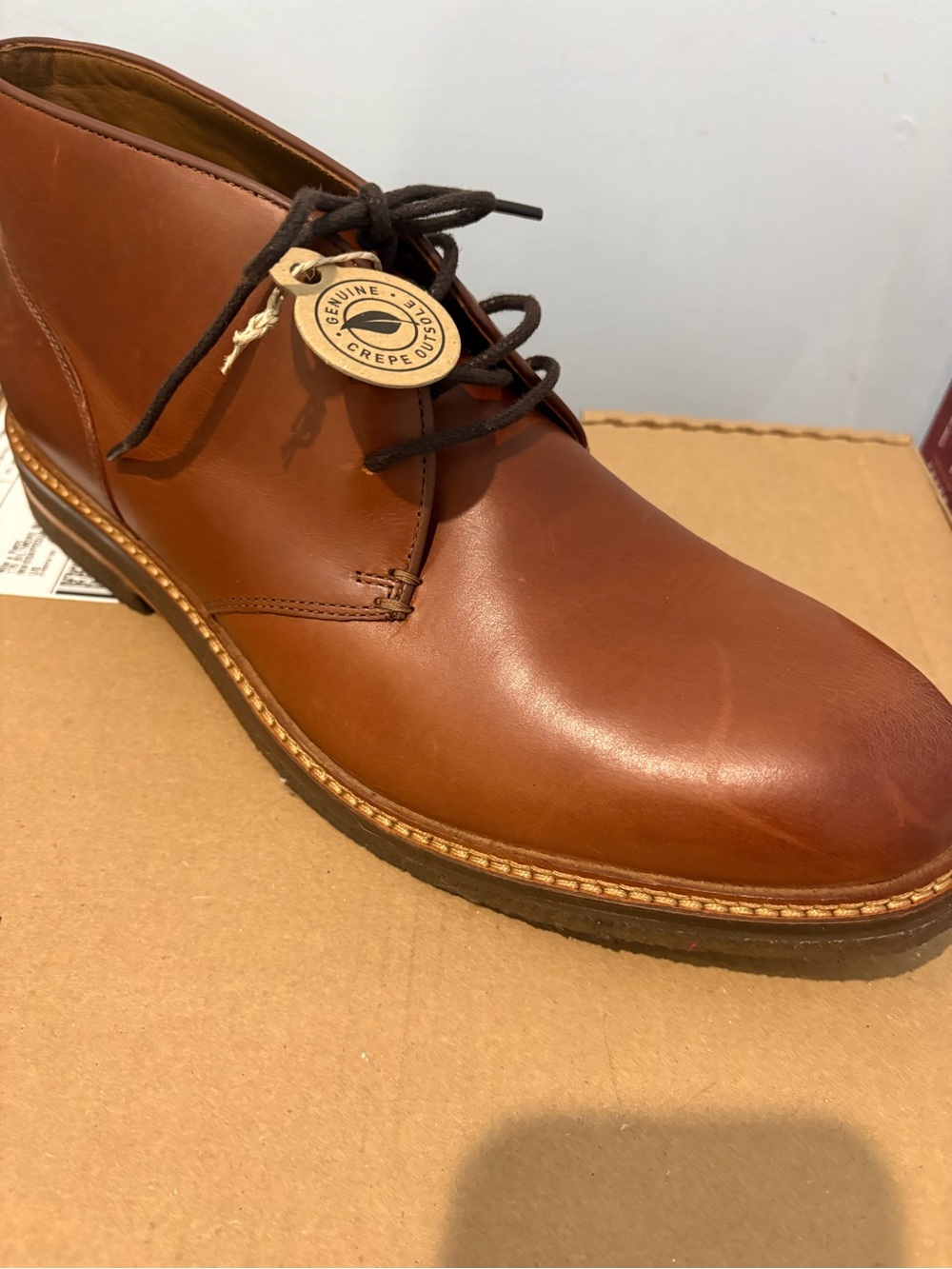 Johnston & Murphy Men's Tan Leather Chukka Boots
